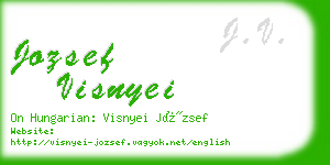 jozsef visnyei business card